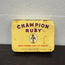 Champion Ruby 202 Australian Tobacco Tin