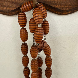 Large Vintage Wooden Wall Rosary Beads