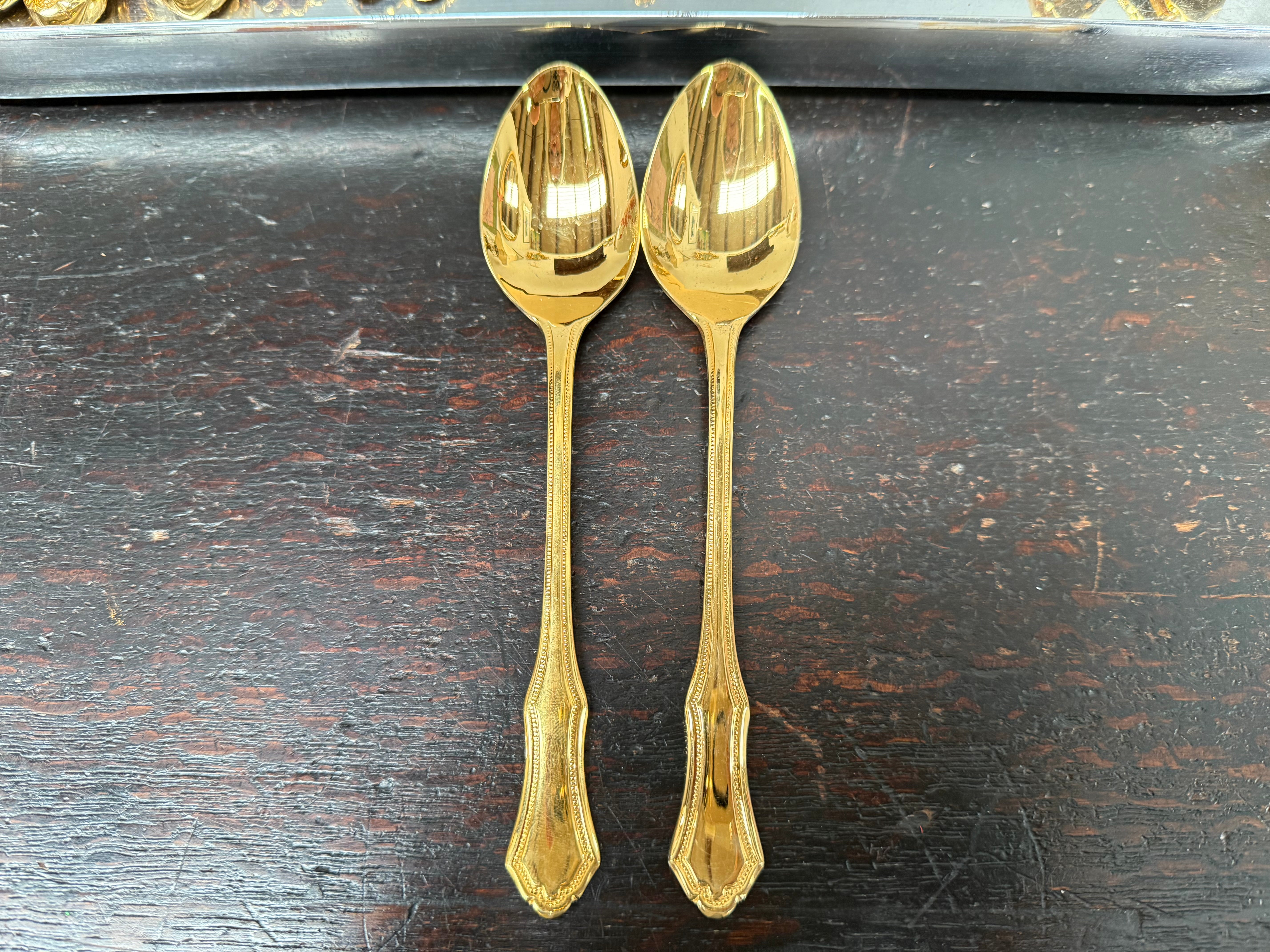 Vintage Rodd 24 Gold Plated Cutlery Set For Six | Antique & Vintage | Moonee Ponds Antiques | Australia Wide Delivery