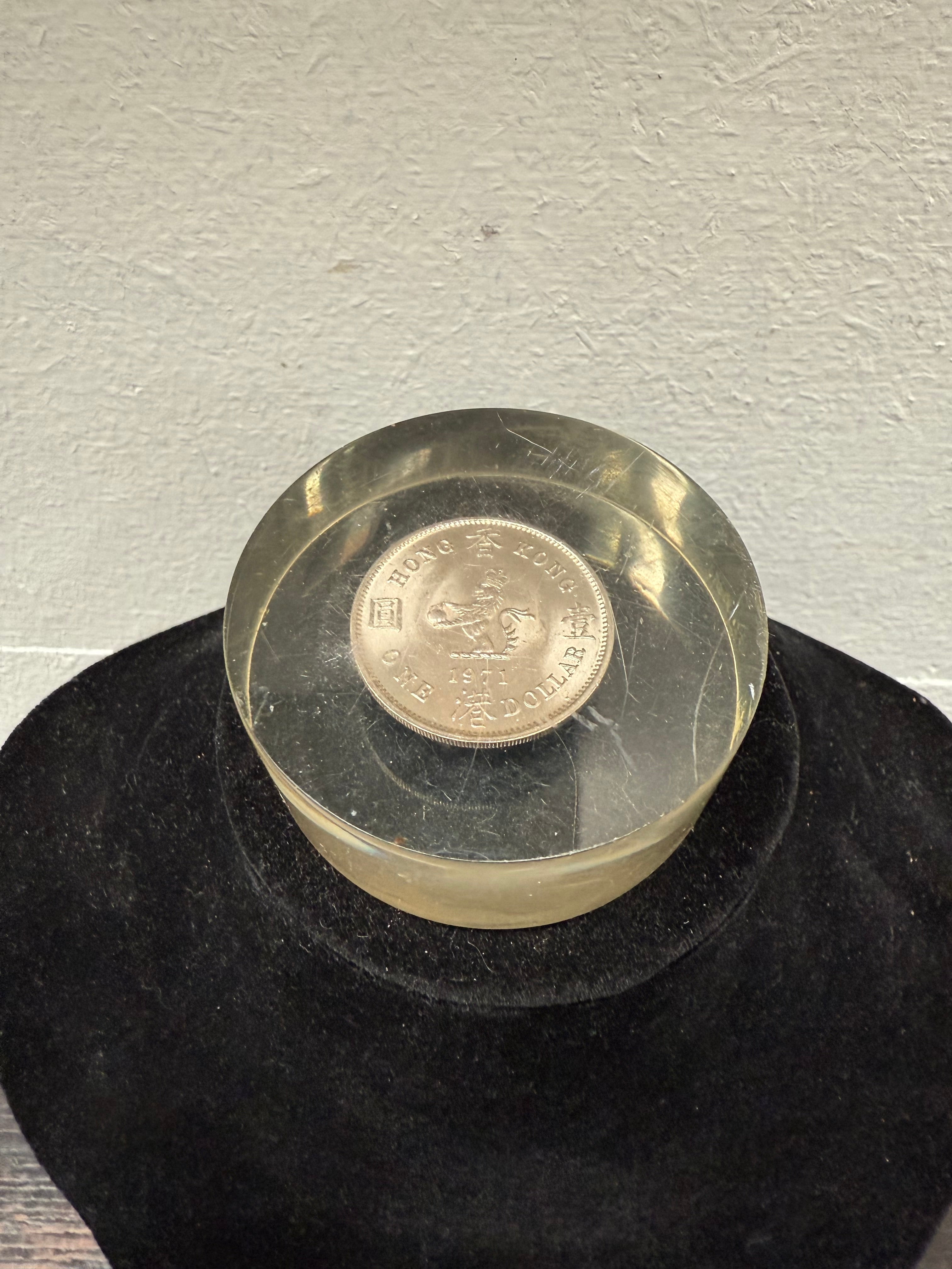 Vintage Coin Paperweight