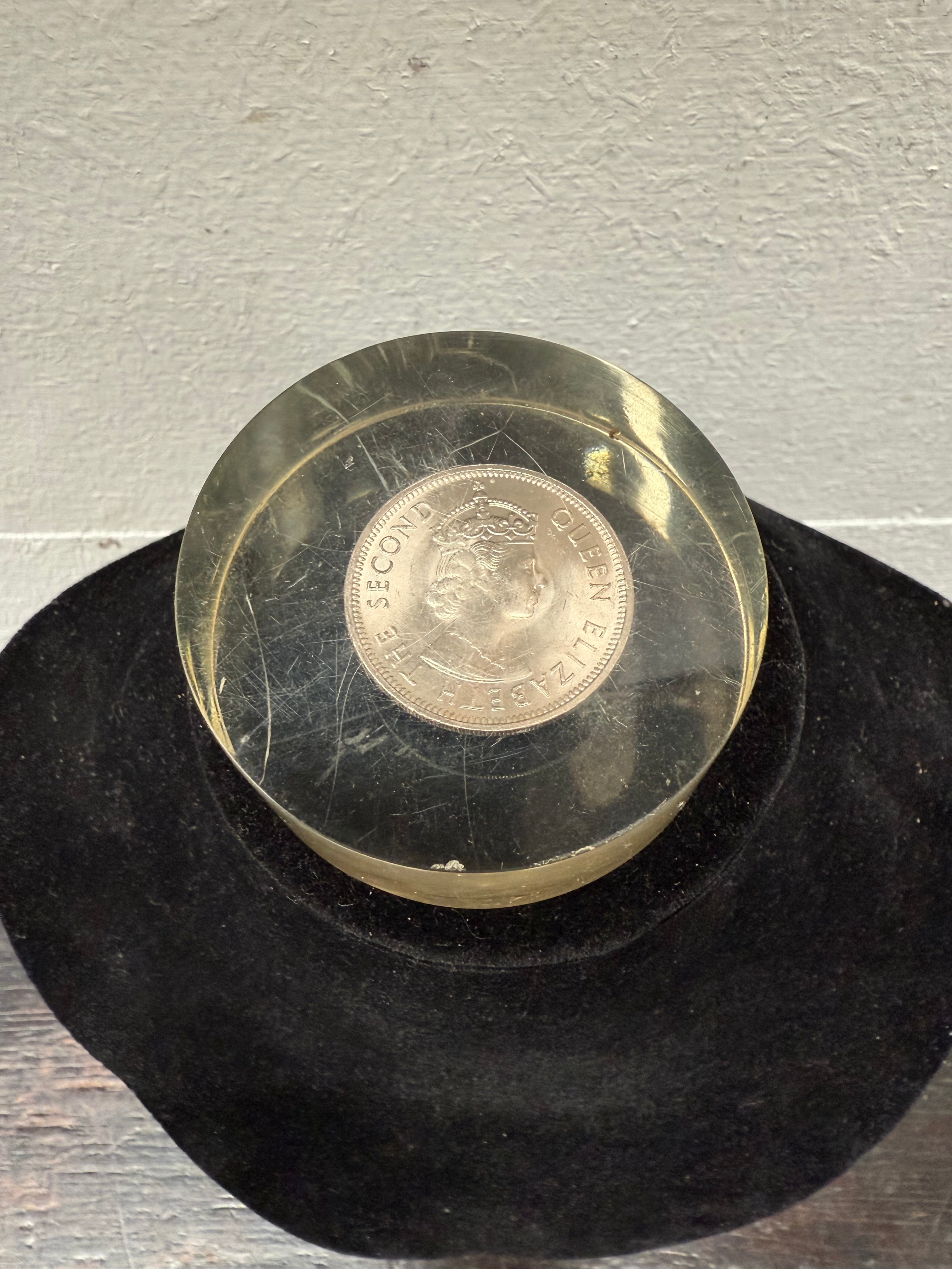 Vintage Coin Paperweight | Antique & Vintage | Moonee Ponds Antiques | Australia Wide Delivery