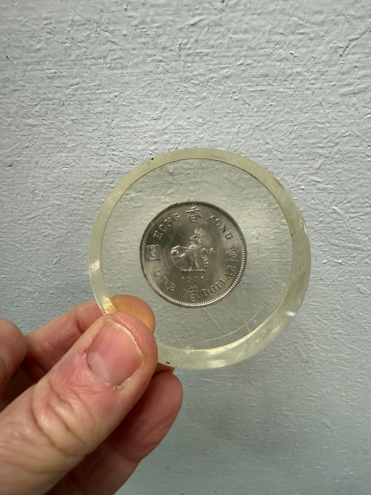 Vintage Coin Paperweight