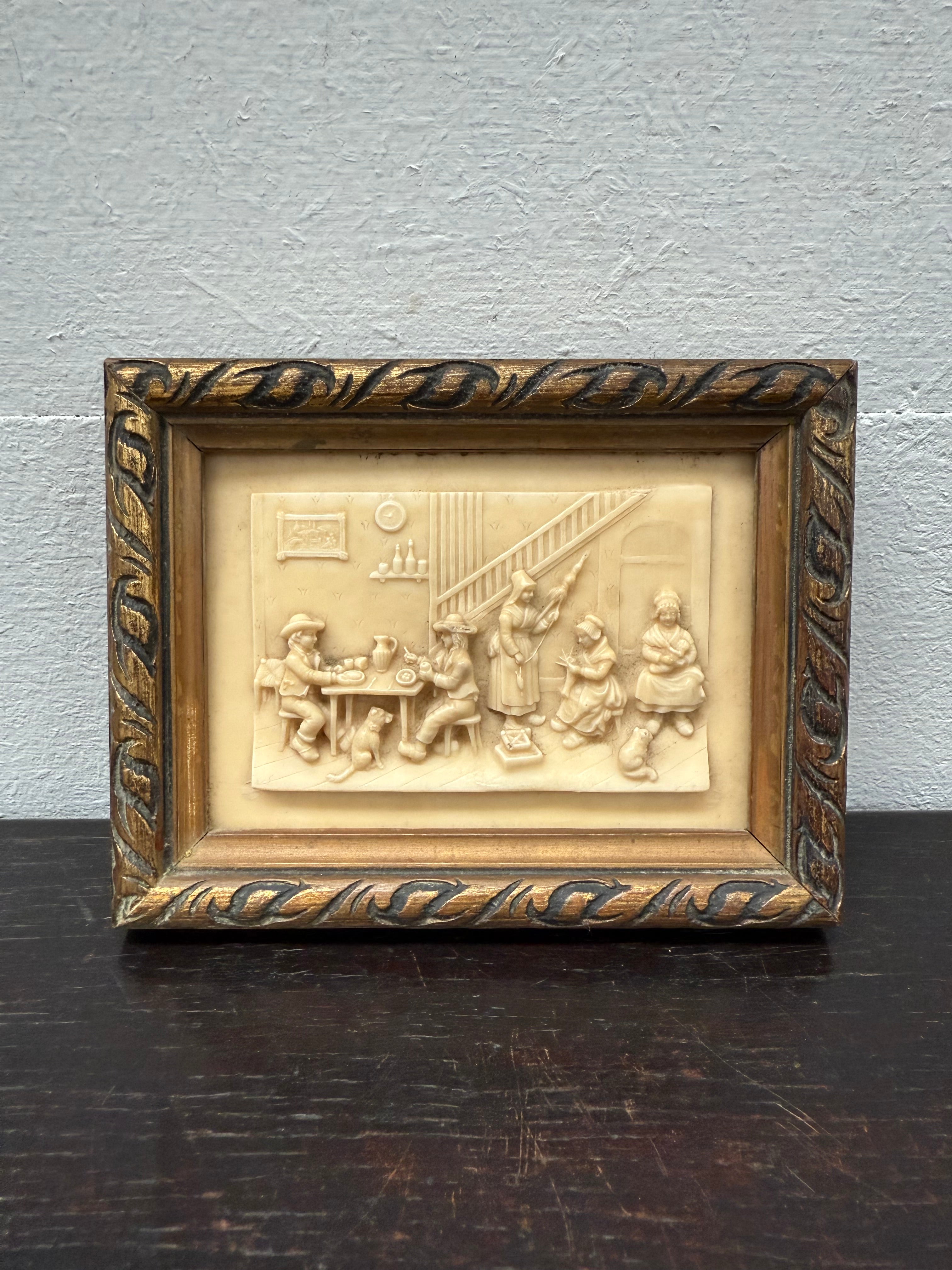 Vintage French Sepholite Meerschaum Gilt Framed Farmhouse Interior | Antique & Vintage | Moonee Ponds Antiques | Australia Wide Delivery