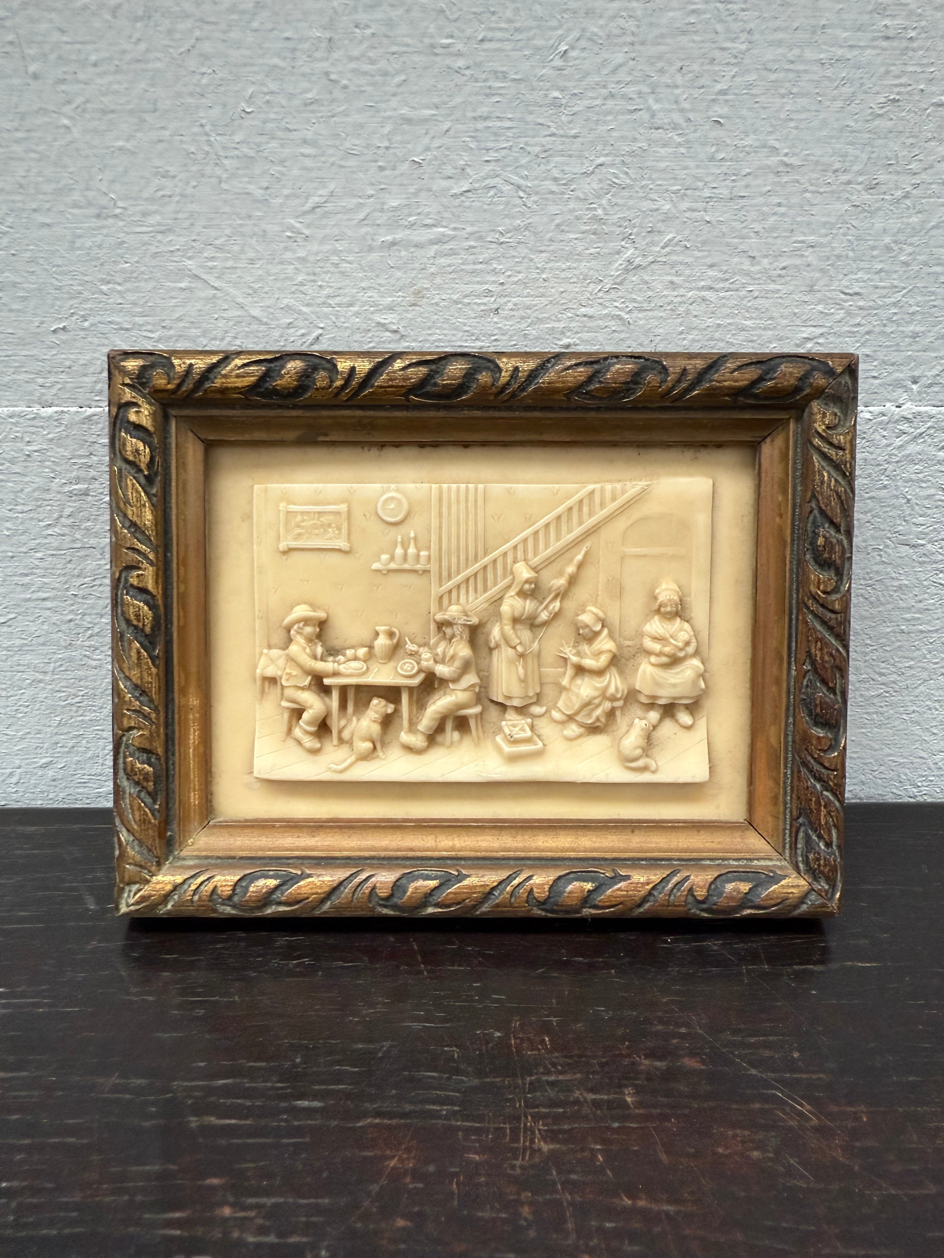 Vintage French Sepholite Meerschaum Gilt Framed Farmhouse Interior | Antique & Vintage | Moonee Ponds Antiques | Australia Wide Delivery