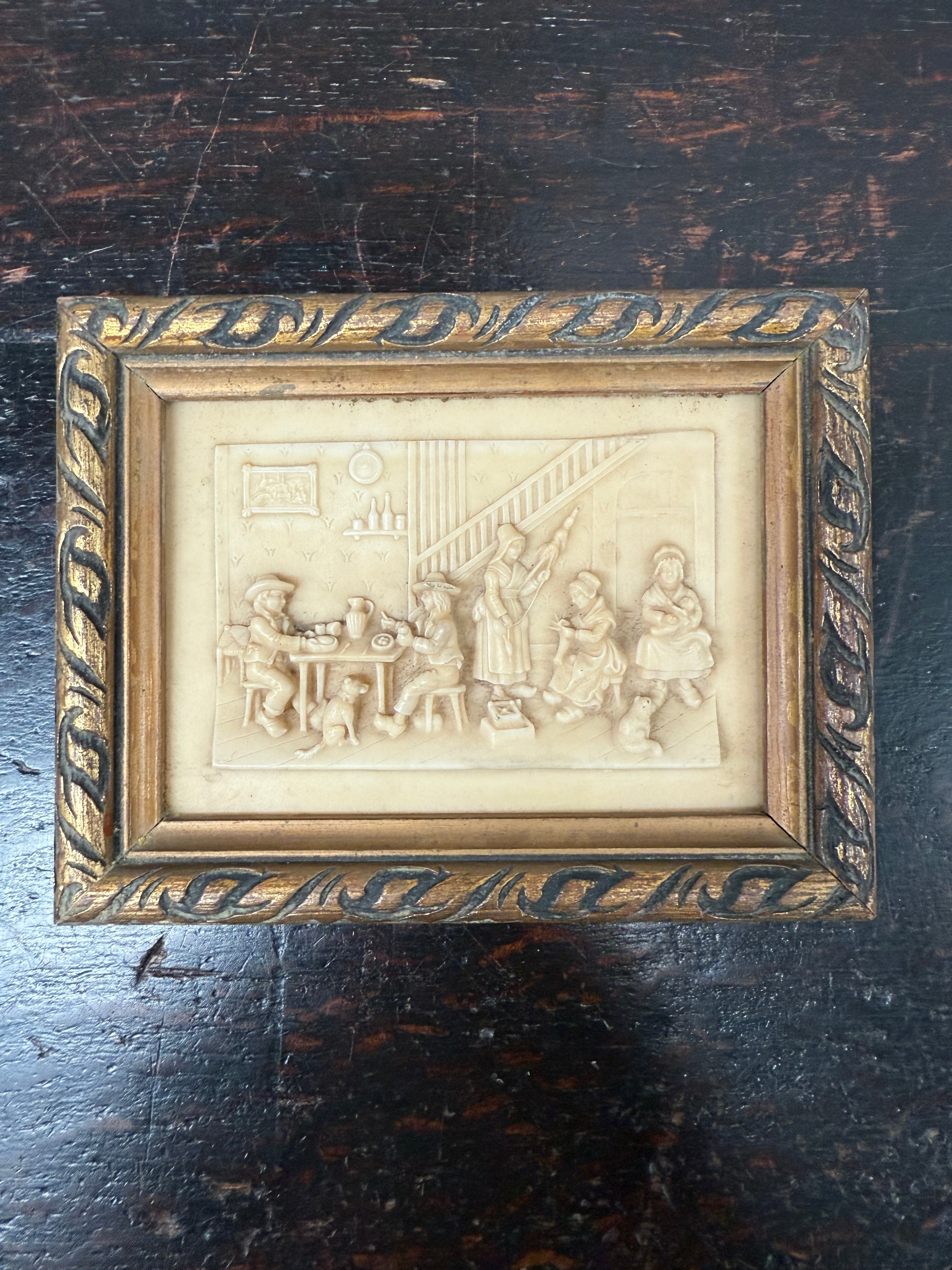 Vintage French Sepholite Meerschaum Gilt Framed Farmhouse Interior | Antique & Vintage | Moonee Ponds Antiques | Australia Wide Delivery