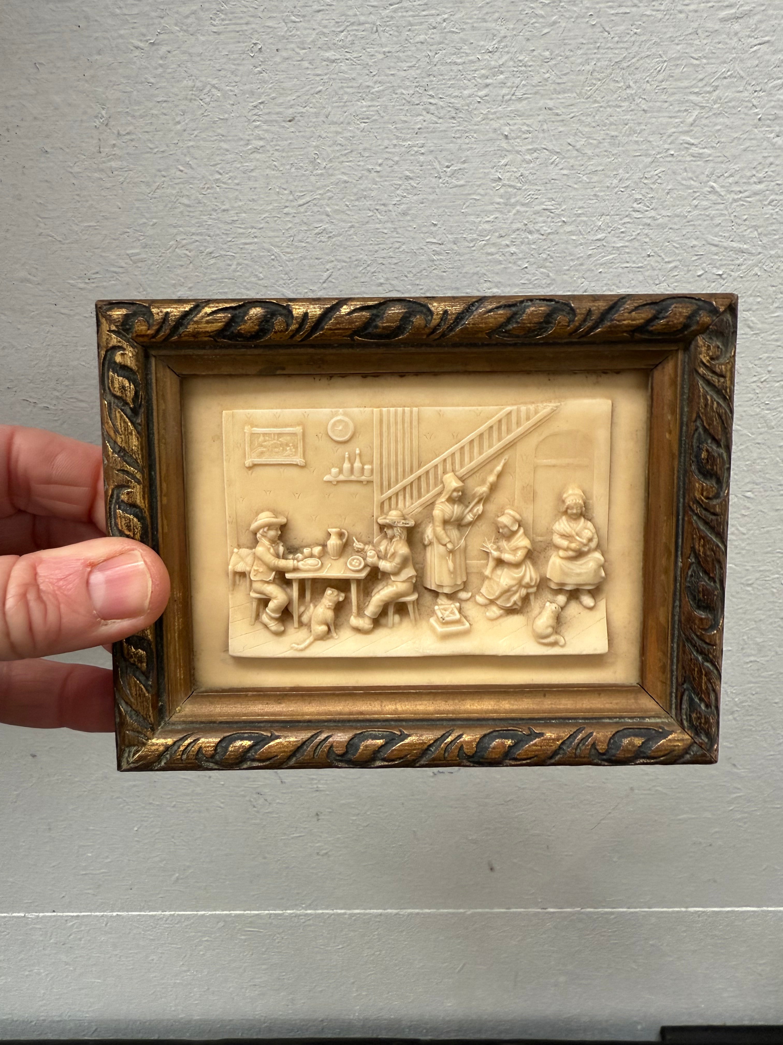 Vintage French Sepholite Meerschaum Gilt Framed Farmhouse Interior | Antique & Vintage | Moonee Ponds Antiques | Australia Wide Delivery