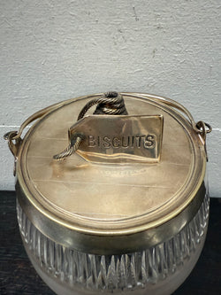Antique Edwardian Cut Crystal & EPNS Biscuit Barrell | Antique & Vintage | Moonee Ponds Antiques | Australia Wide Delivery