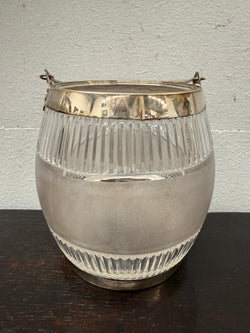 Antique Edwardian Cut Crystal & EPNS Biscuit Barrell | Antique & Vintage | Moonee Ponds Antiques | Australia Wide Delivery