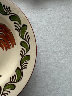 Vintage Hand Painted Rooster Majolica Wall Hanging Plate | Antique & Vintage | Moonee Ponds Antiques | Australia Wide Delivery