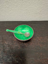 Danish Silver & Enamel Salt Cellar & Spoon | Antique & Vintage | Moonee Ponds Antiques | Australia Wide Delivery