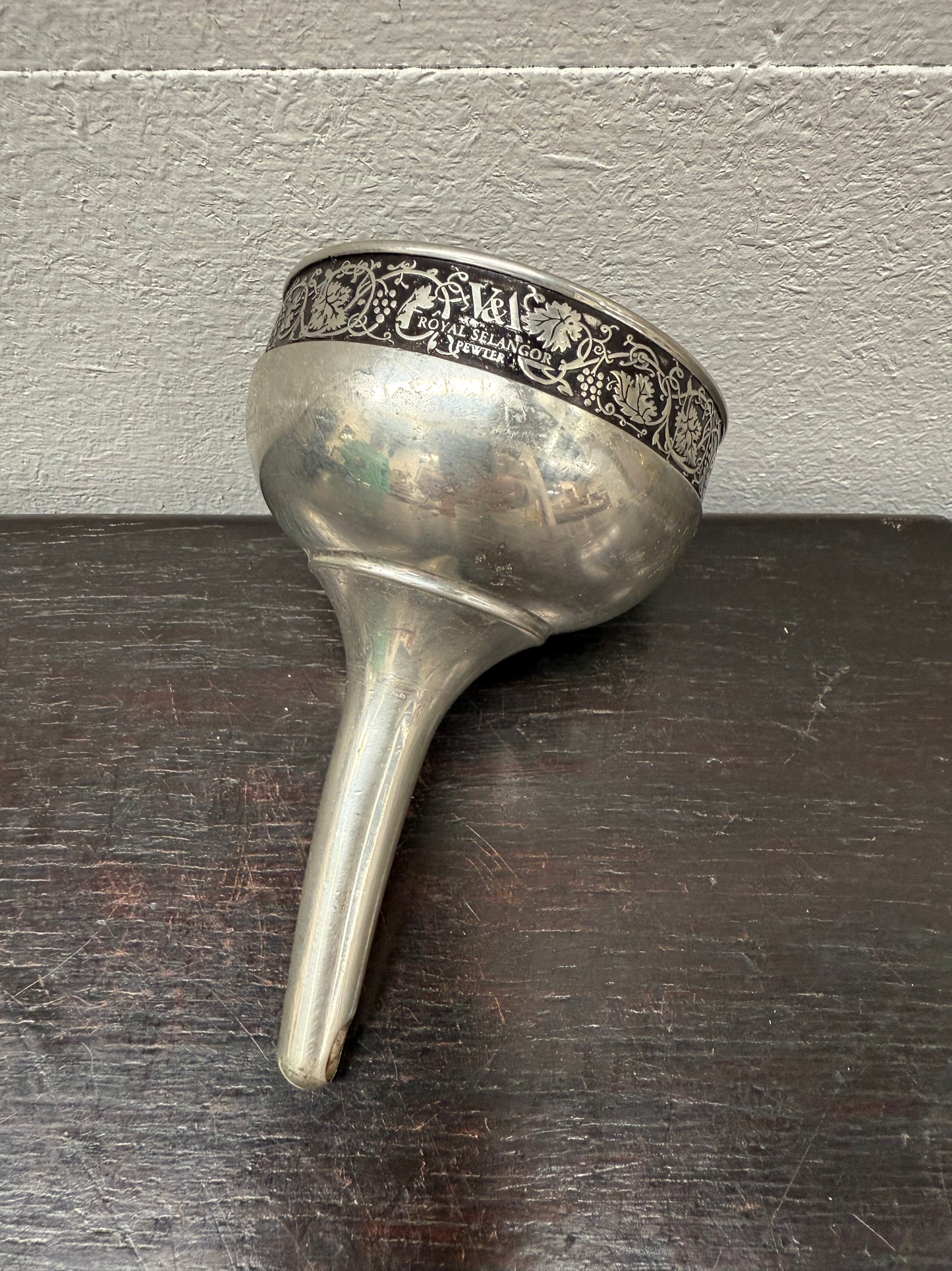 Vintage Royal Selangor Pewter Wine Funnel