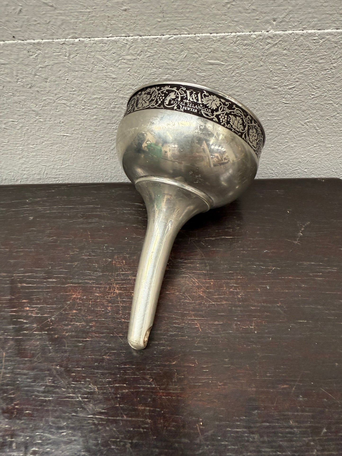 Vintage Royal Selangor Pewter Wine Funnel