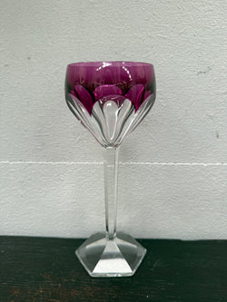 Vintage Val St Lambert Wine / Port Glass | Antique & Vintage | Moonee Ponds Antiques | Australia Wide Delivery