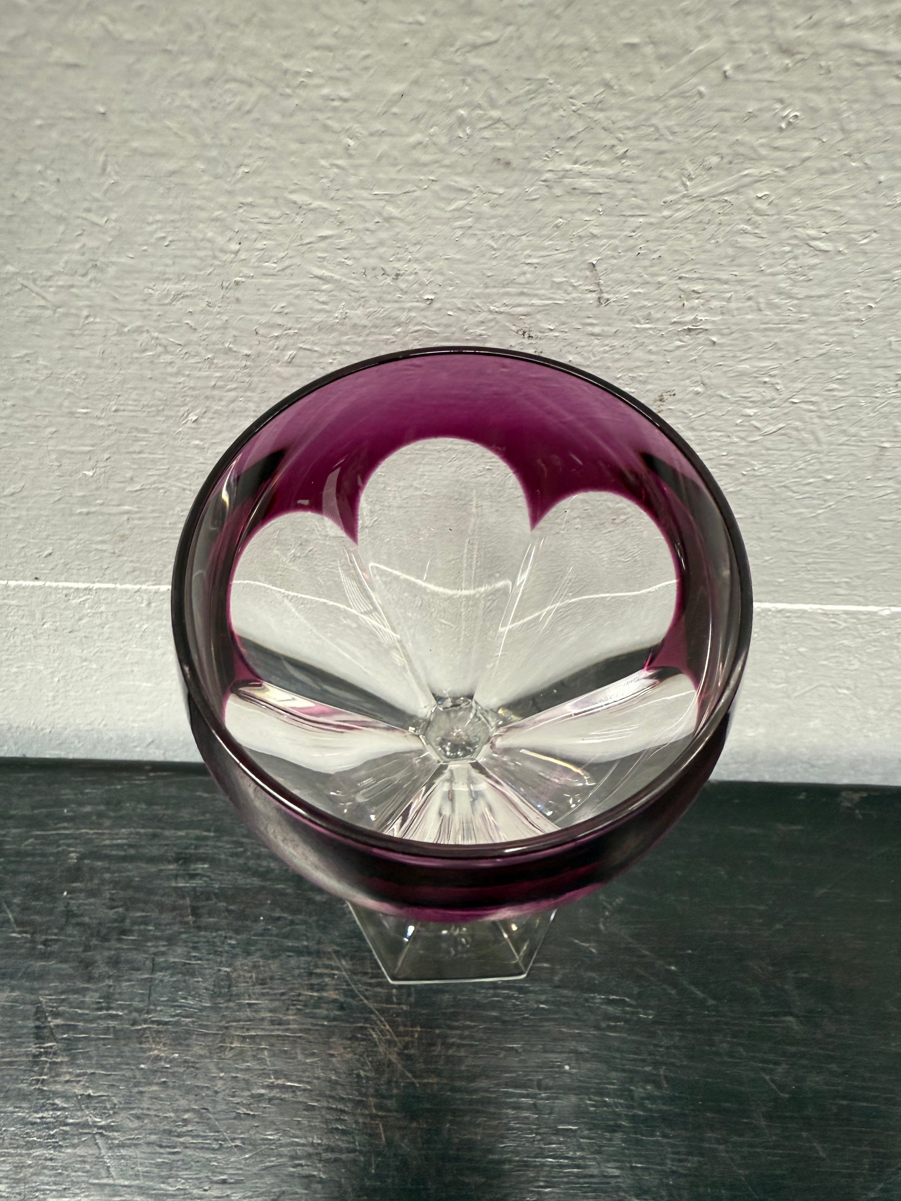 Vintage Val St Lambert Wine / Port Glass | Antique & Vintage | Moonee Ponds Antiques | Australia Wide Delivery
