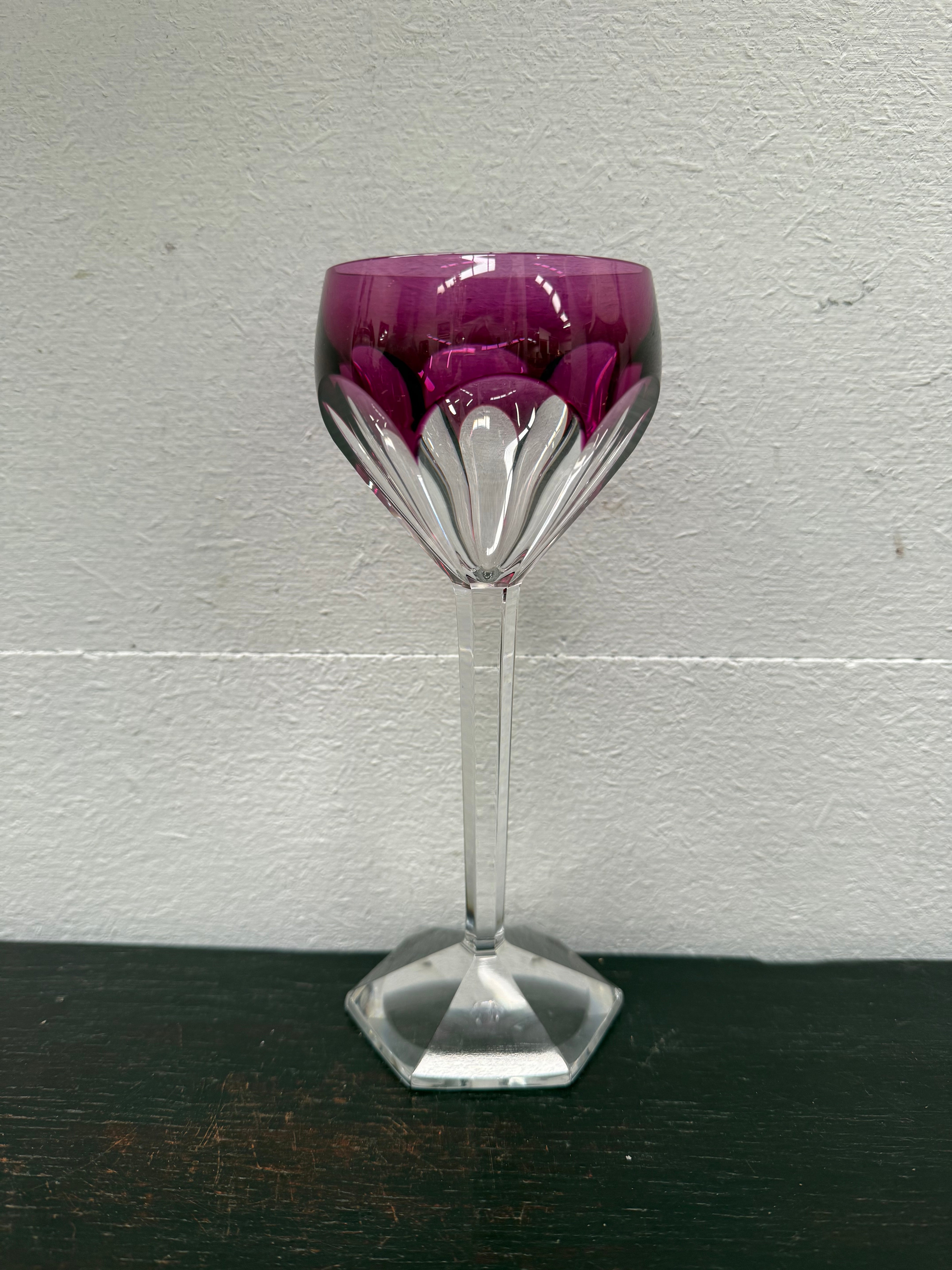 Vintage Val St Lambert Wine / Port Glass | Antique & Vintage | Moonee Ponds Antiques | Australia Wide Delivery