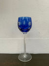 Pair Vintage Bohemian Cobalt & Ruby Wine Glasses | Antique & Vintage | Moonee Ponds Antiques | Australia Wide Delivery