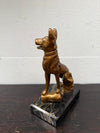 Art Deco Gilt Cast Metal German Shepherd | Antique & Vintage | Moonee Ponds Antiques | Australia Wide Delivery