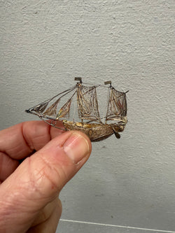 Antique Silver (900) Filigree Sailing Ship | Antique & Vintage | Moonee Ponds Antiques | Australia Wide Delivery
