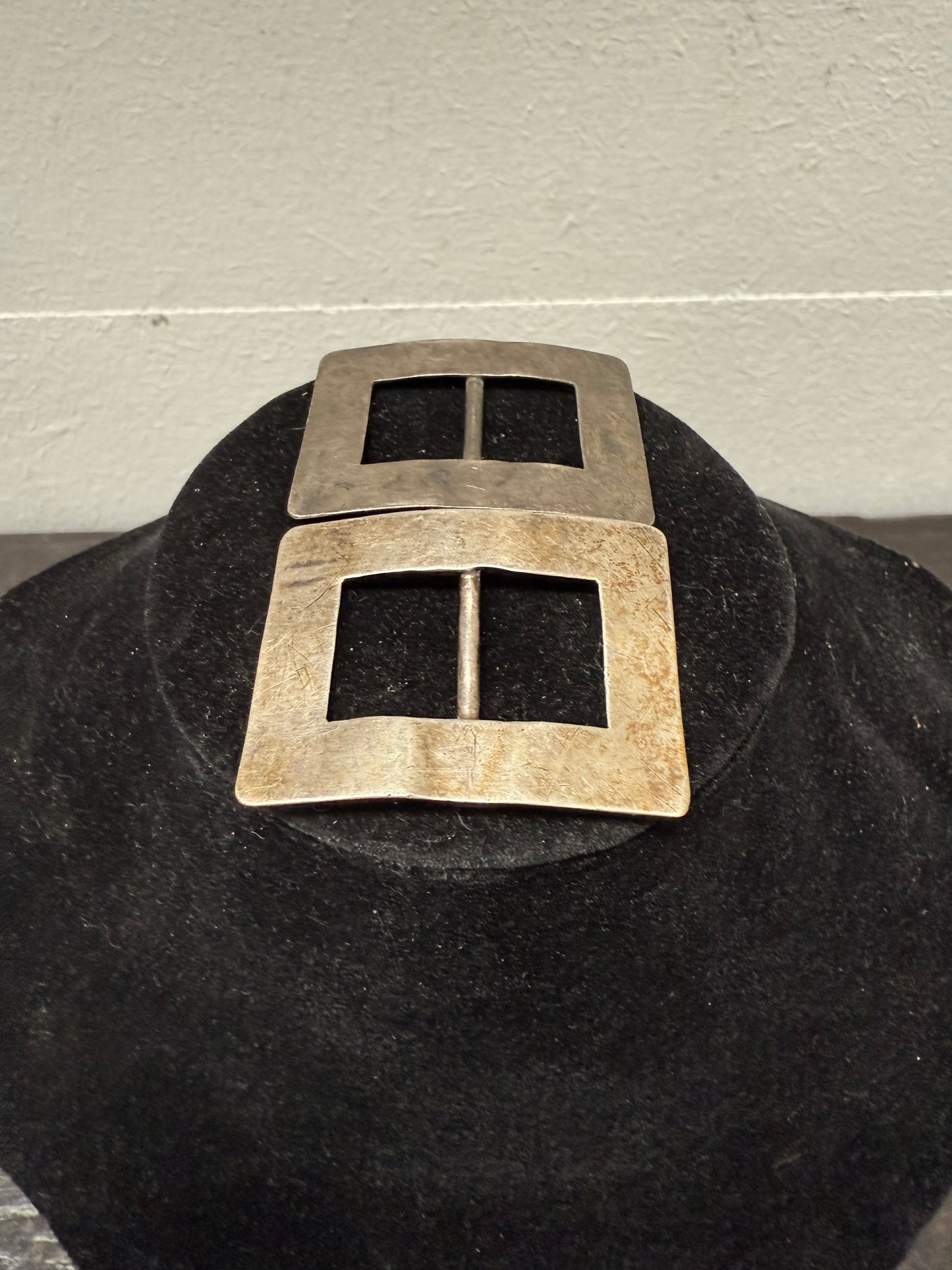 Pair Of Antique Slider Shoe Buckles