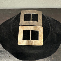 Pair Of Antique Slider Shoe Buckles