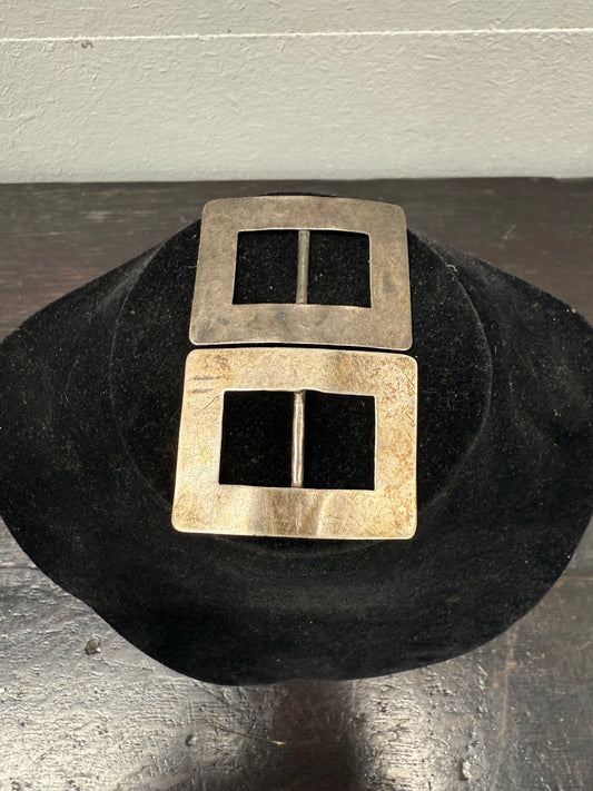 Pair Of Antique Slider Shoe Buckles