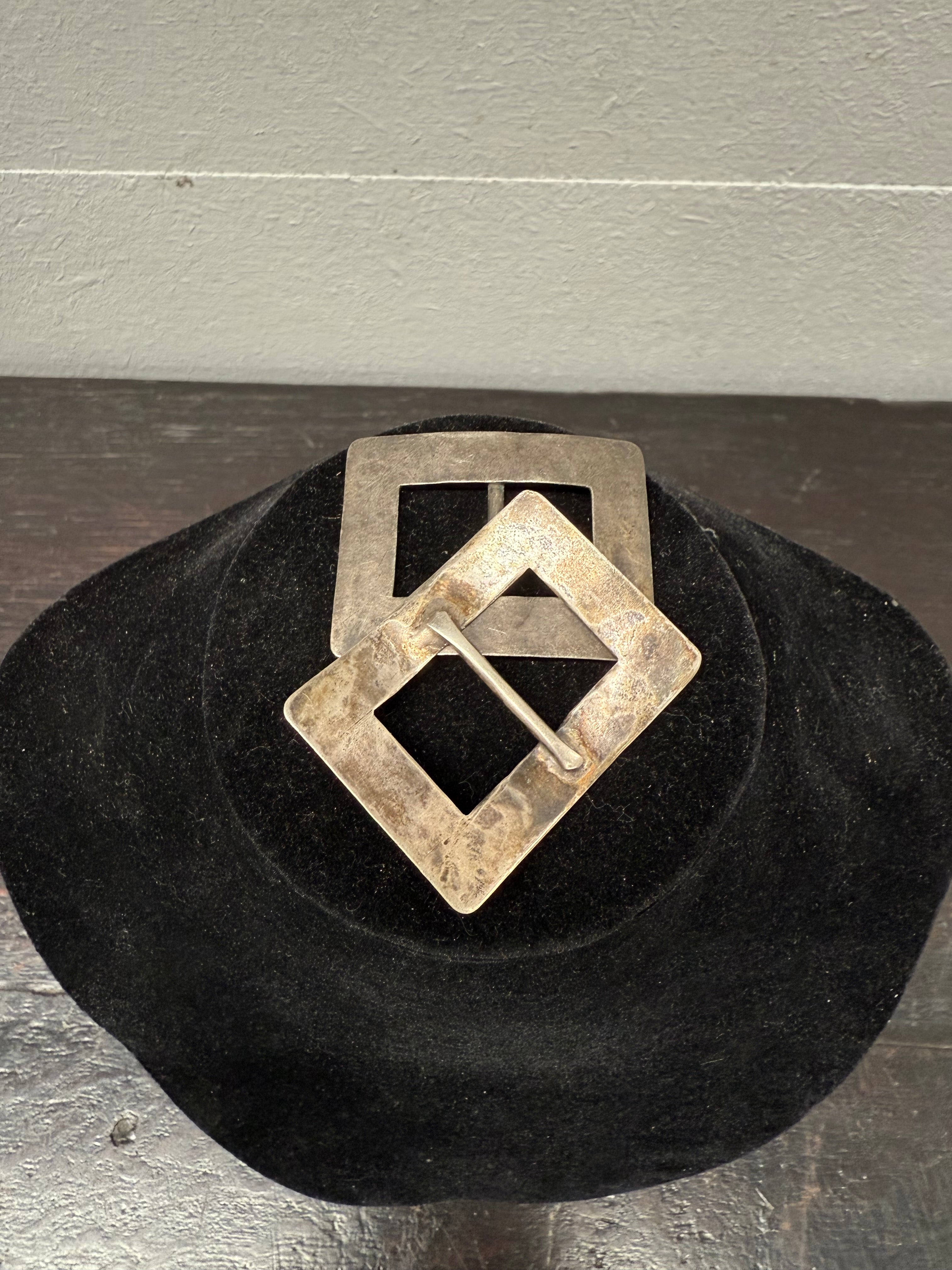 Pair Of Antique Slider Shoe Buckles