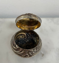 Silver Pill Box Birmingham 1905 | Antique & Vintage | Moonee Ponds Antiques | Australia Wide Delivery