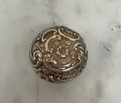 Silver Pill Box Birmingham 1905 | Antique & Vintage | Moonee Ponds Antiques | Australia Wide Delivery