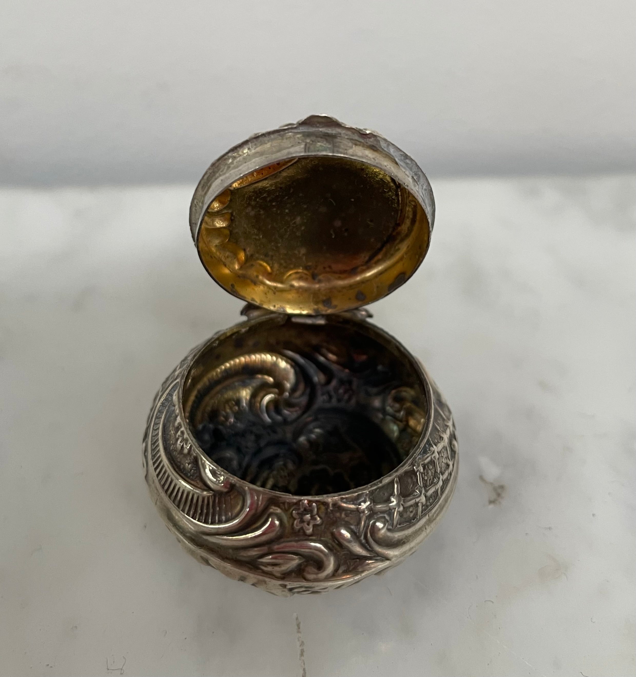 Silver Pill Box Birmingham 1905 | Antique & Vintage | Moonee Ponds Antiques | Australia Wide Delivery