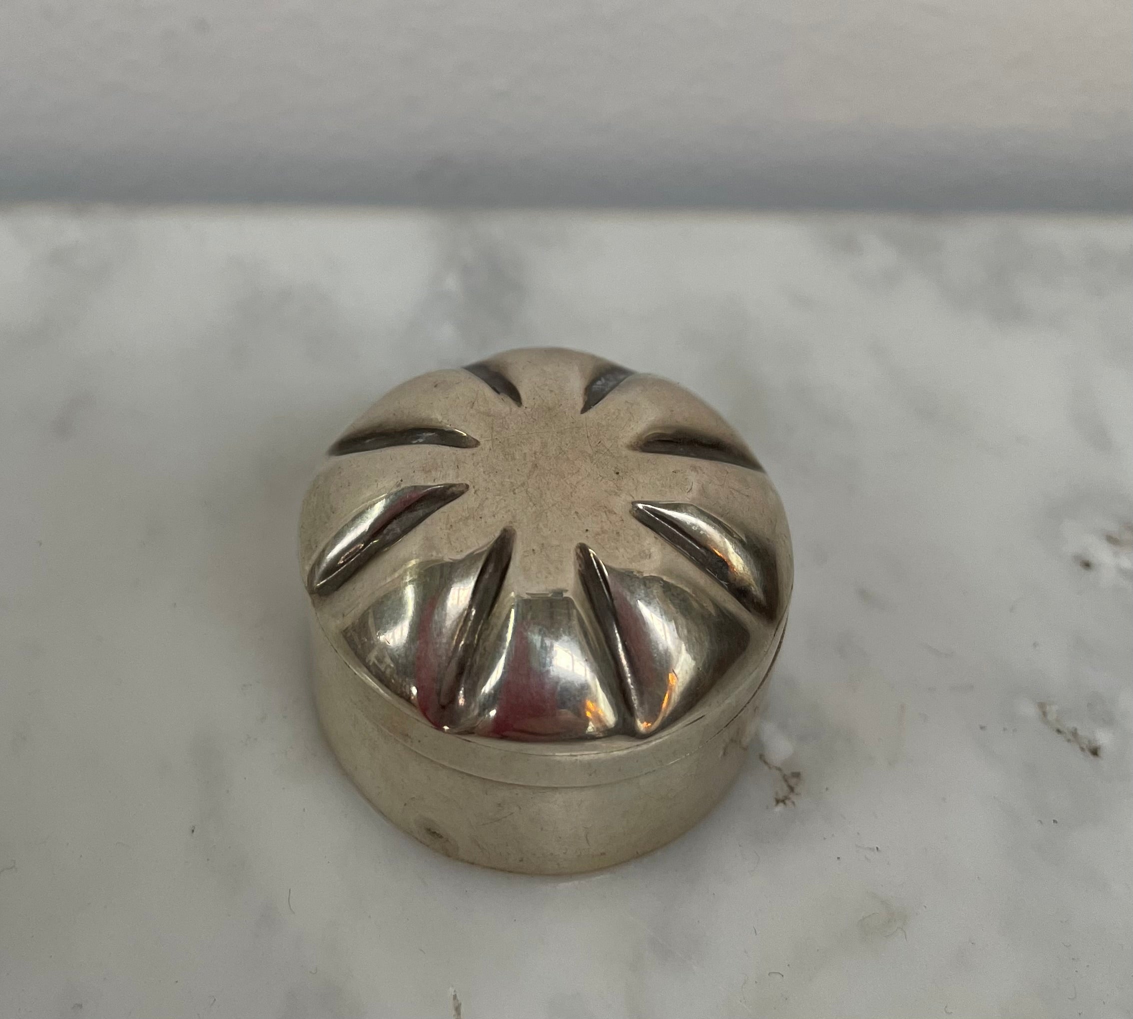 Sterling Silver Pill / Trinket Box | Antique & Vintage | Moonee Ponds Antiques | Australia Wide Delivery