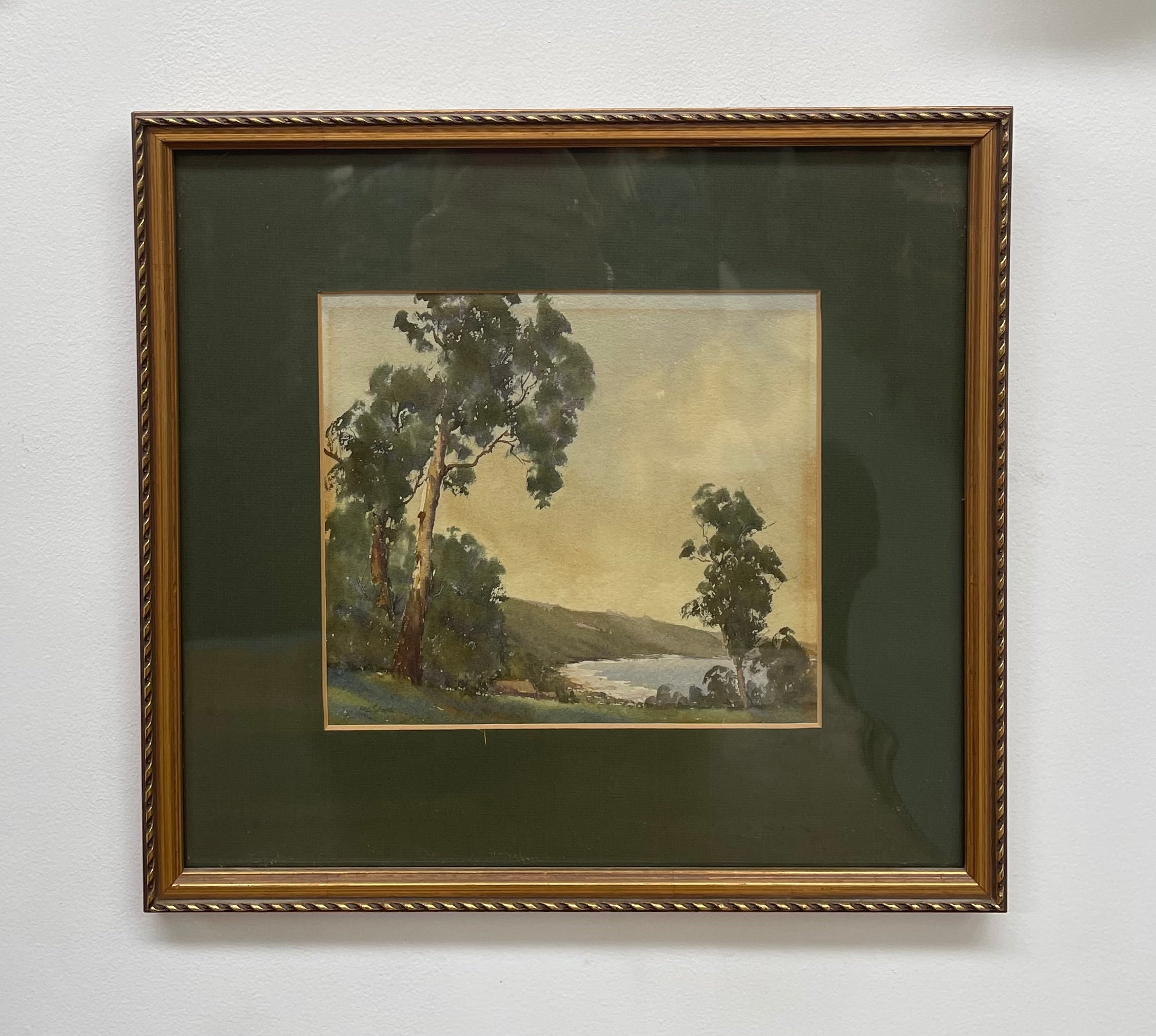 Framed Original Watercolor of Country Scene Singed by Artist | Antique & Vintage | Moonee Ponds Antiques | Australia Wide Delivery