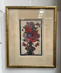Vibrant Framed Floral Print by Margaret Rose Preston | Antique & Vintage | Moonee Ponds Antiques | Australia Wide Delivery