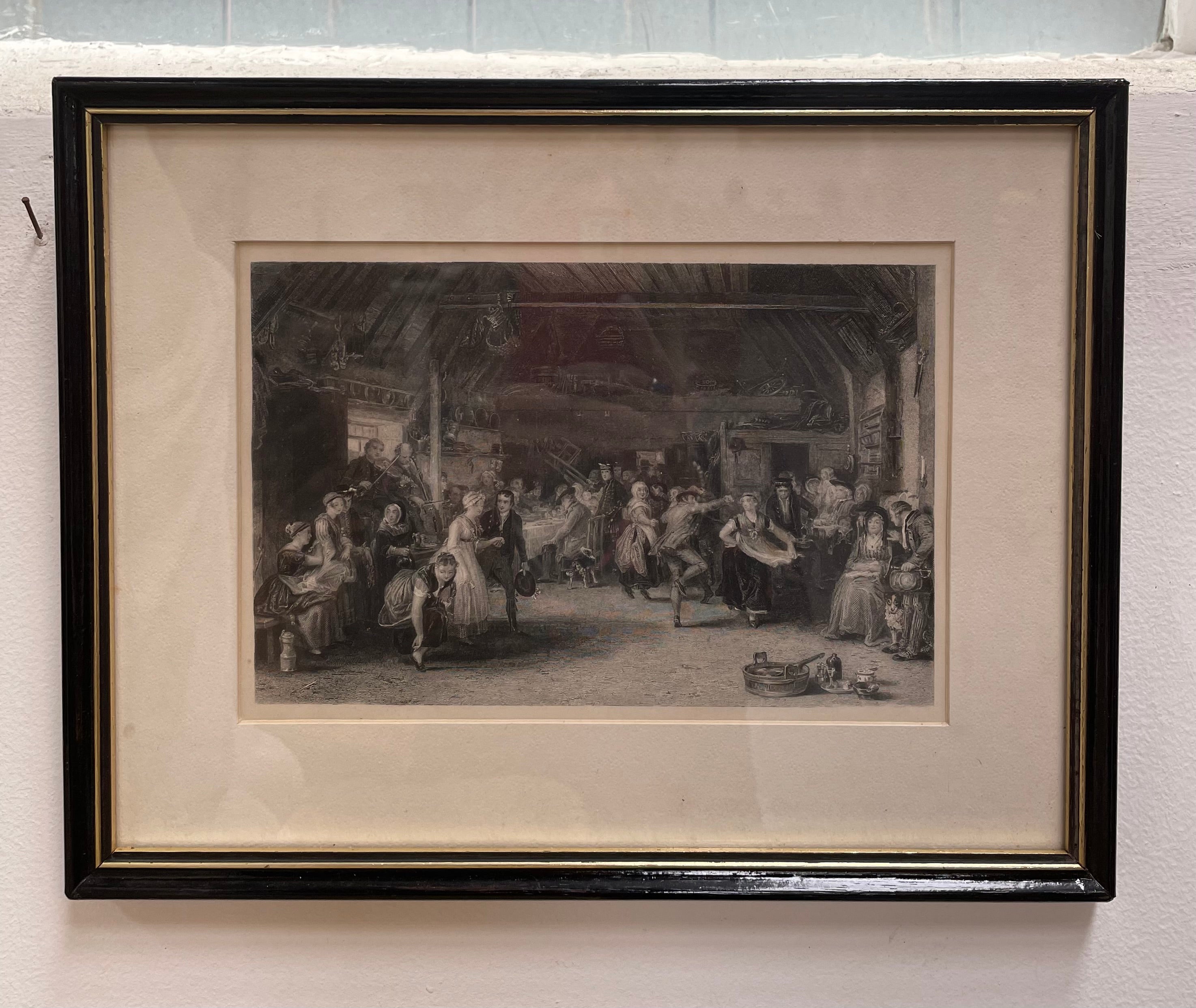 Antique Framed Engraving Titled "The Penny Wedding" Circa 1870's | Antique & Vintage | Moonee Ponds Antiques | Australia Wide Delivery