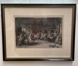 Antique Framed Engraving Titled "The Penny Wedding" Circa 1870's | Antique & Vintage | Moonee Ponds Antiques | Australia Wide Delivery
