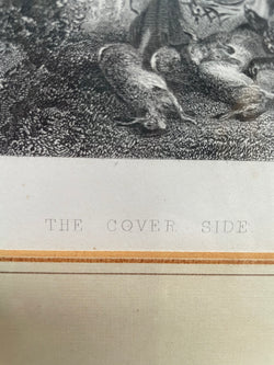 Framed Engraving Titled " The Cover Side" | Antique & Vintage | Moonee Ponds Antiques | Australia Wide Delivery
