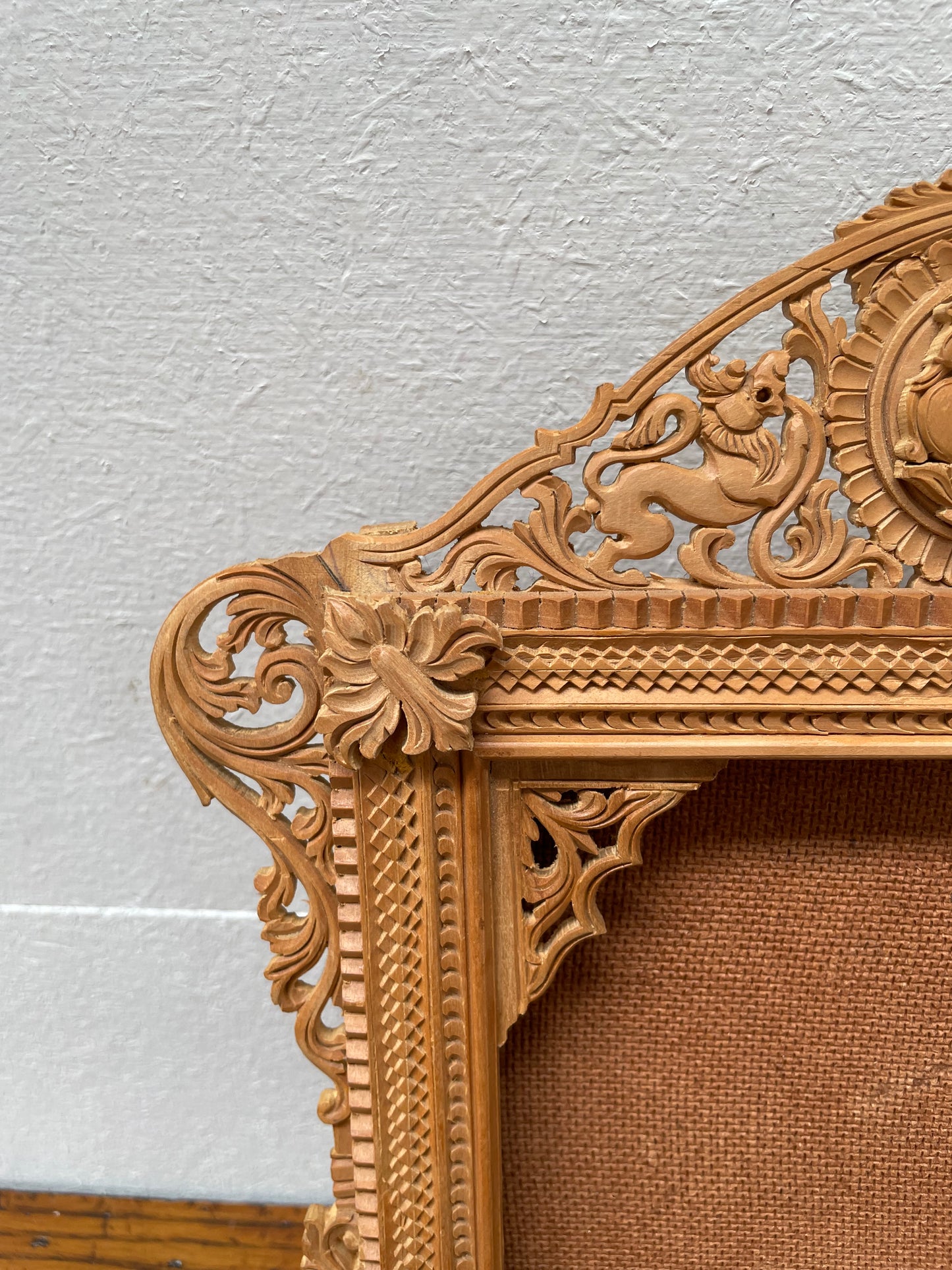 Fabulous & Intricate Vintage Wooden Fretwork Picture Frame