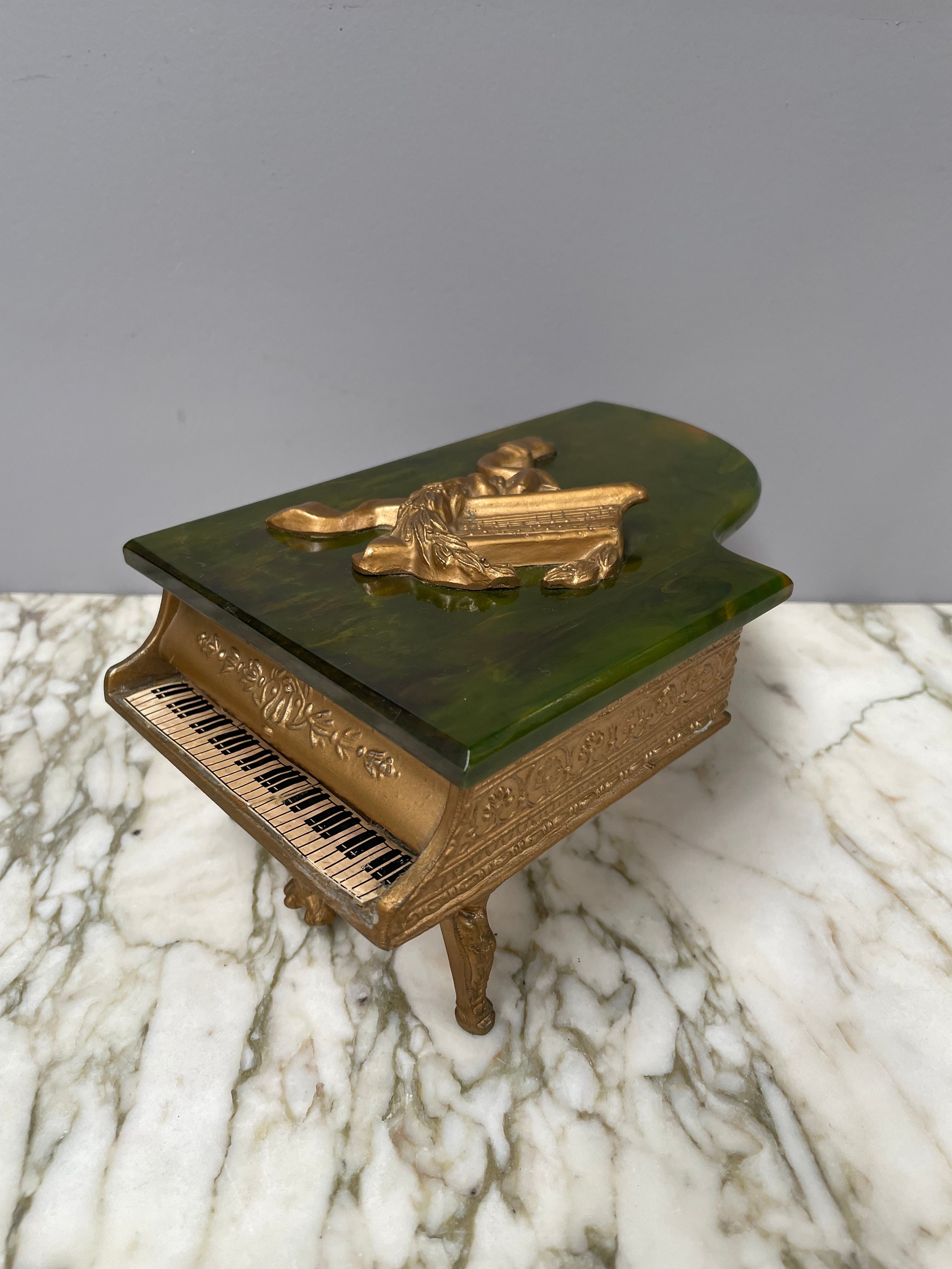 Thorens Grand Piano Music Trinket Box | Antique & Vintage | Moonee Ponds Antiques | Australia Wide Delivery