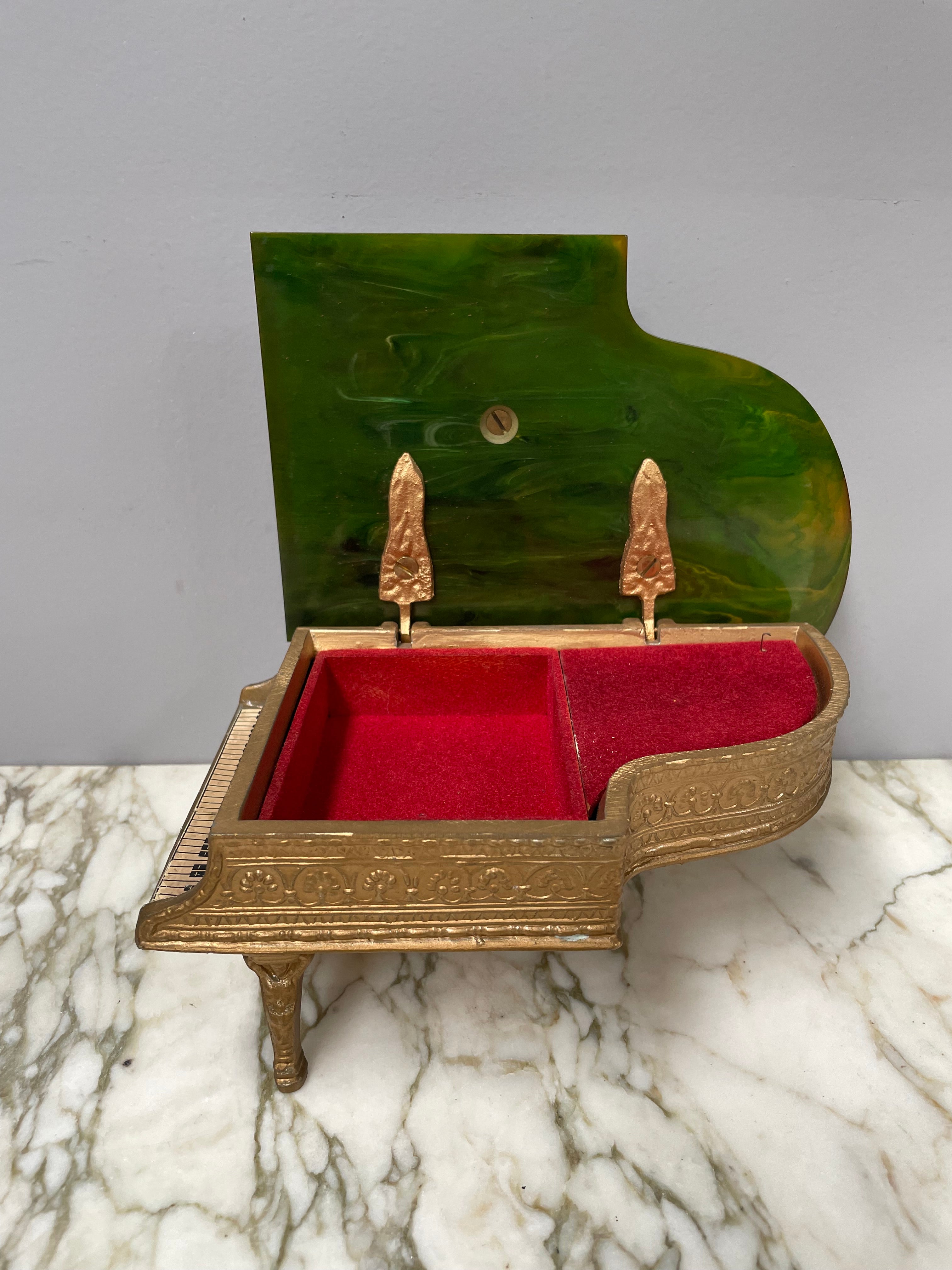 Thorens Grand Piano Music Trinket Box | Antique & Vintage | Moonee Ponds Antiques | Australia Wide Delivery
