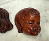 Pair of Hand Made German Wall Masks 'Achatit' | Antique & Vintage | Moonee Ponds Antiques | Australia Wide Delivery