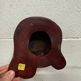 Pair of Hand Made German Wall Masks  'Achatit'