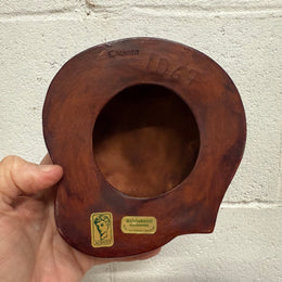 Pair of Hand Made German Wall Masks  'Achatit'