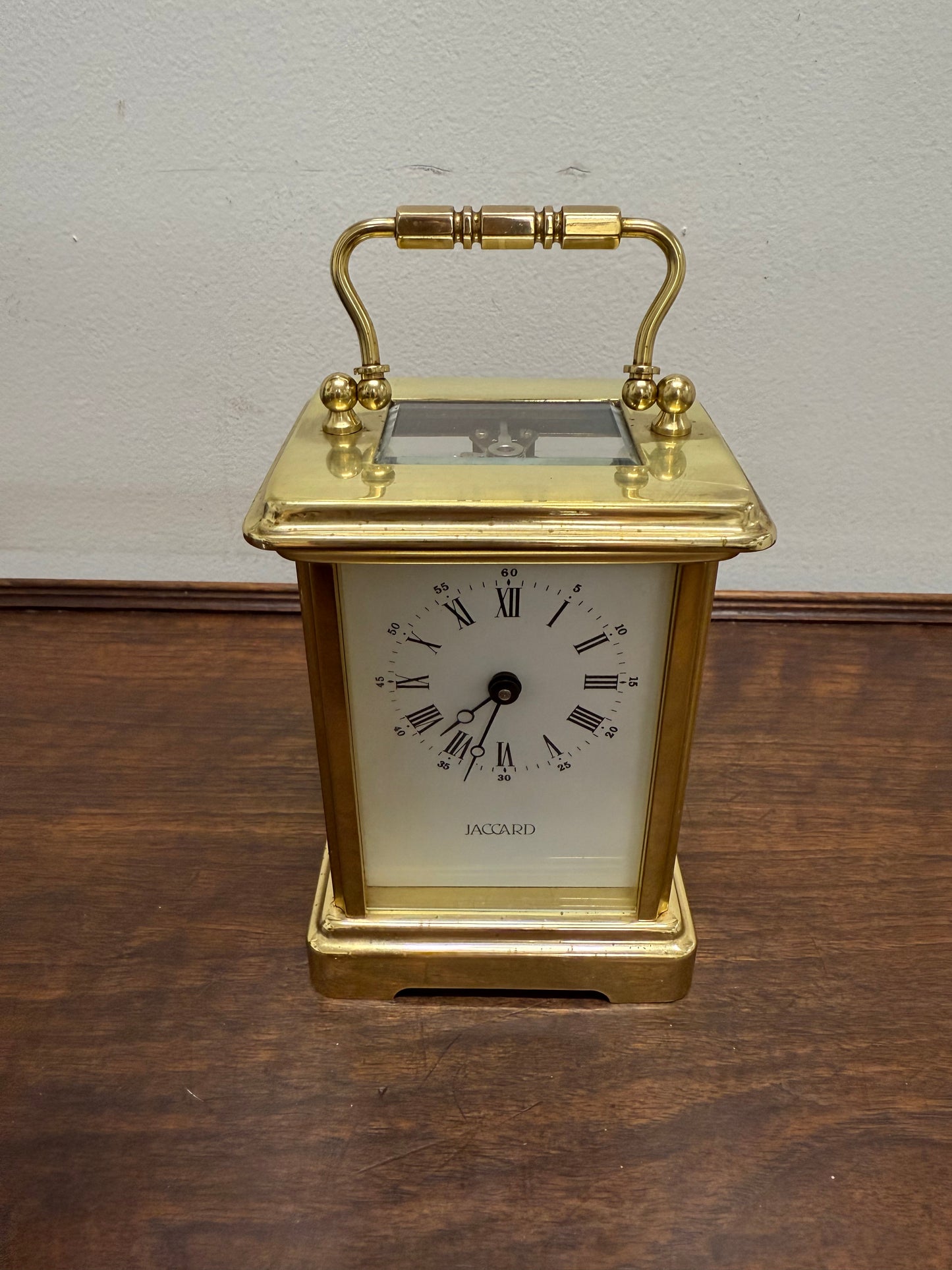Vintage Jaccard "Made in France" 8 Day Carriage Clock