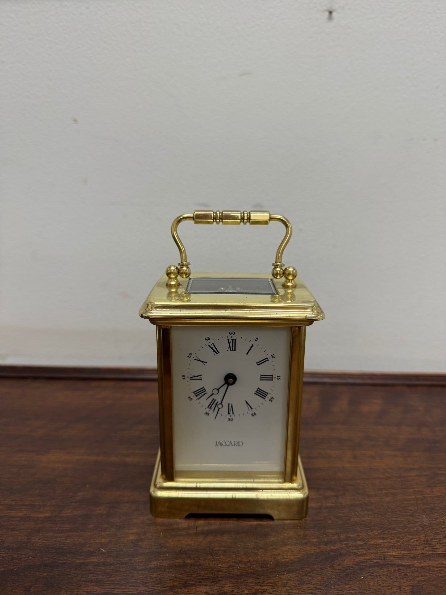 Vintage Jaccard "Made in France" 8 Day Carriage Clock