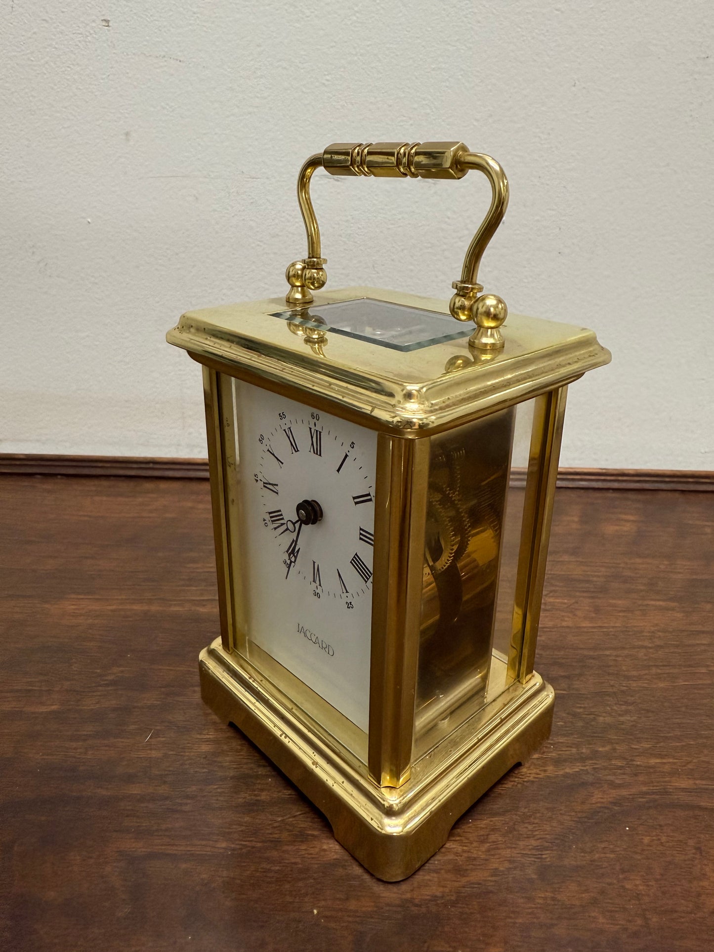 Vintage Jaccard "Made in France" 8 Day Carriage Clock