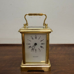 Vintage Jaccard "Made in France" 8 Day Carriage Clock