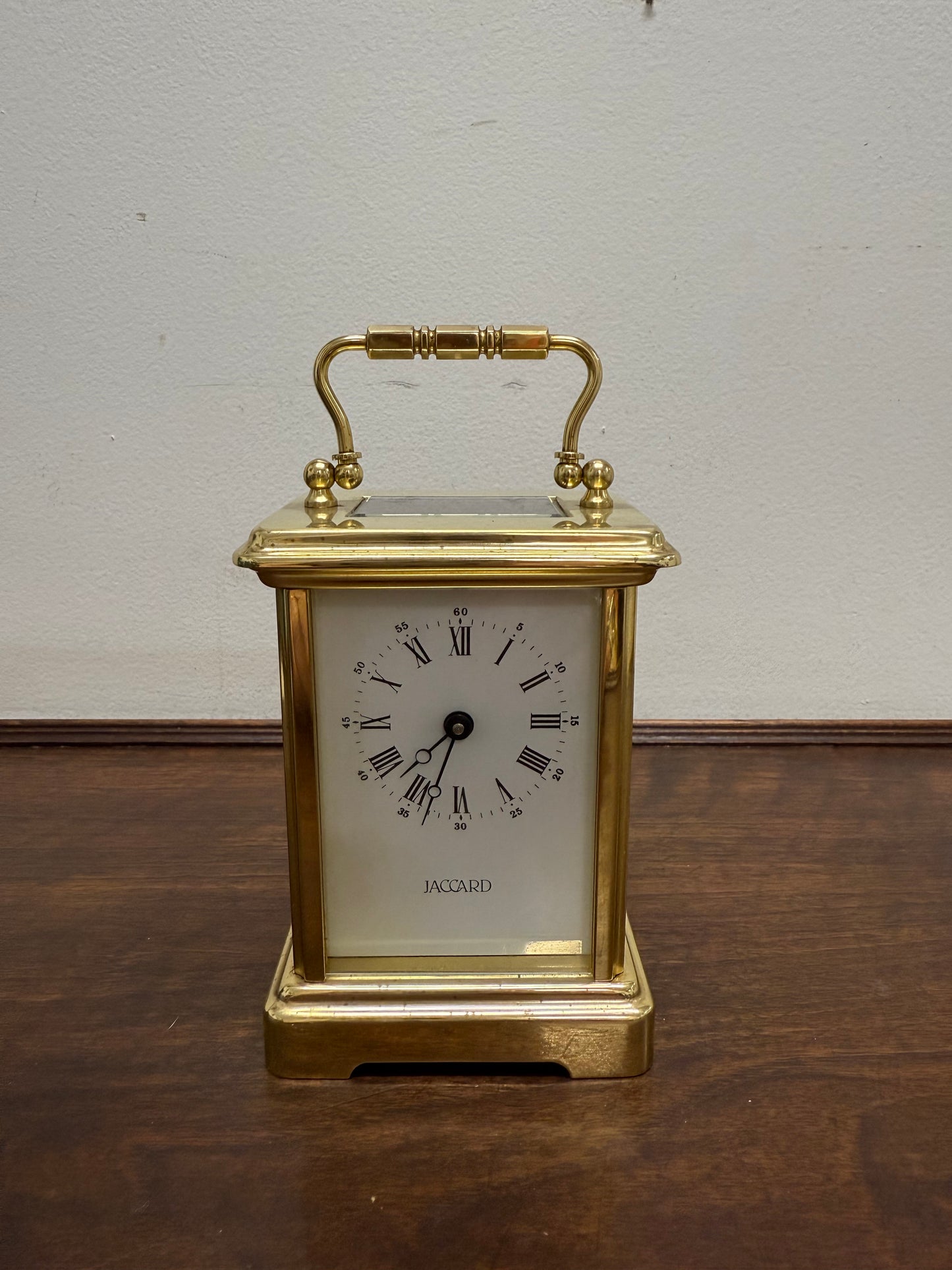 Vintage Jaccard "Made in France" 8 Day Carriage Clock
