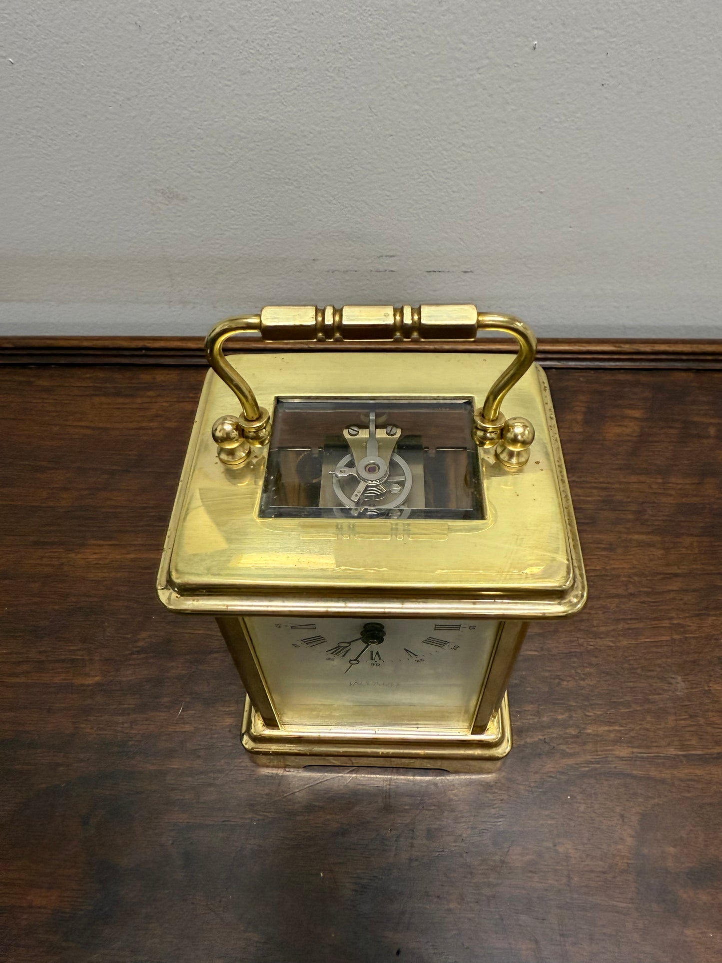 Vintage Jaccard "Made in France" 8 Day Carriage Clock