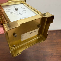 Vintage Jaccard "Made in France" 8 Day Carriage Clock