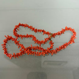 Antique Early 20th Century Natural Coral Necklace