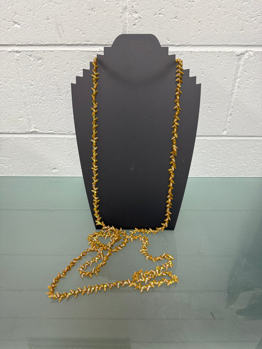 Long Vintage Tasmanian Aboriginal Rainbow Kelp Maireener Necklace